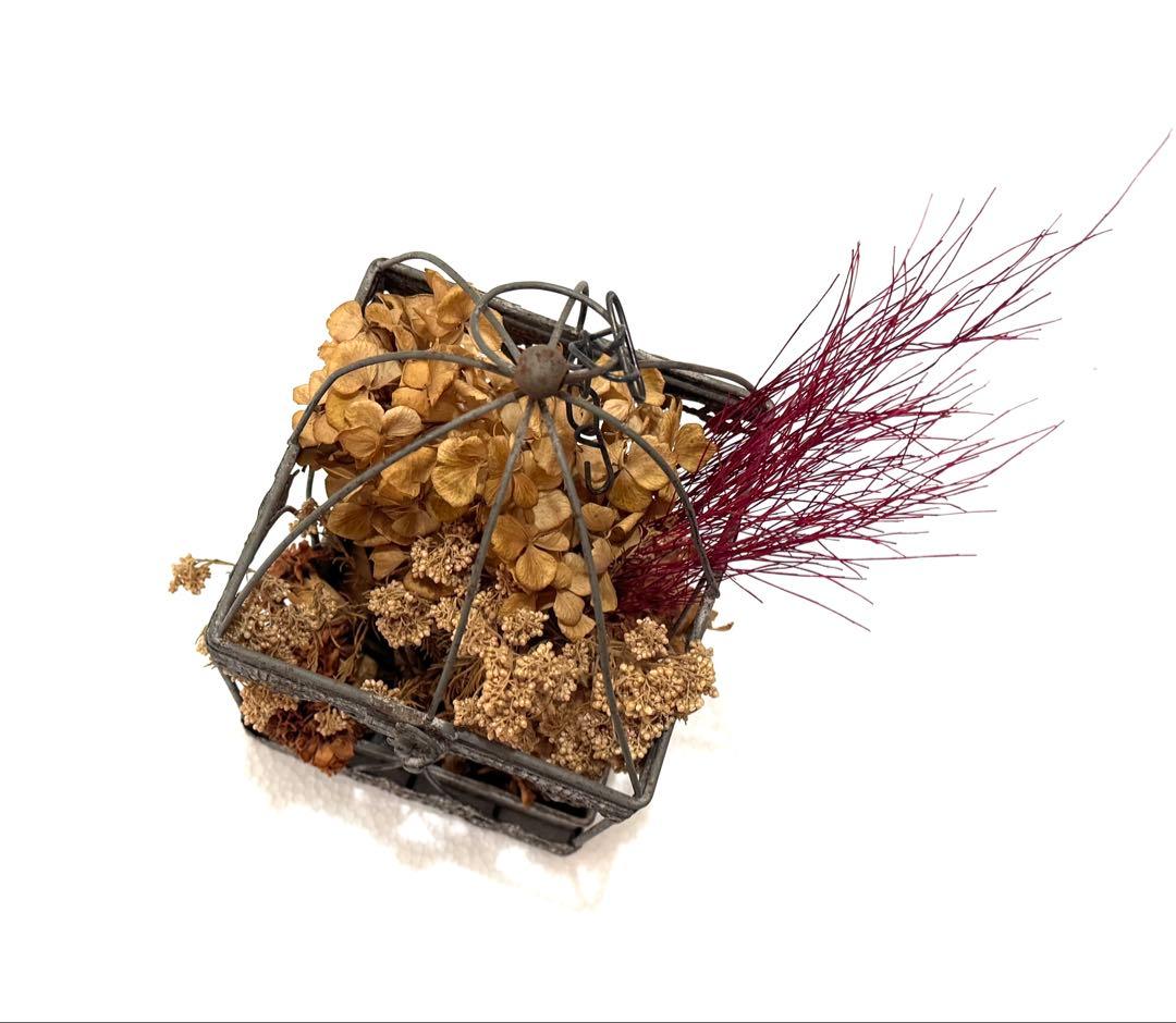 アンティーク★ ハンギングゲージ ドライフラワー ランタン　鳥かご