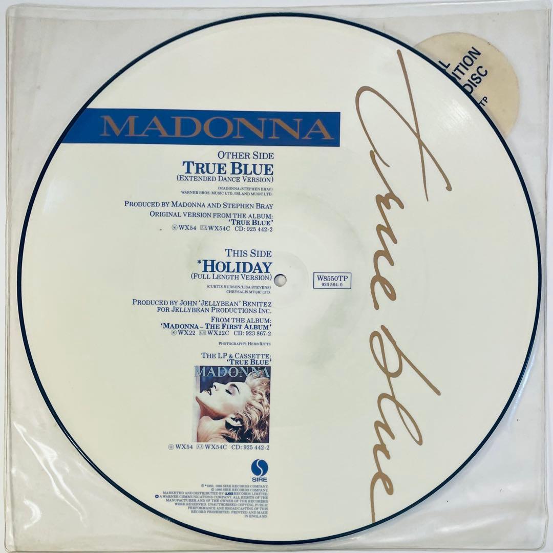 Madonna　True Blue　マドンナ　ピクチャー　レコード　12”