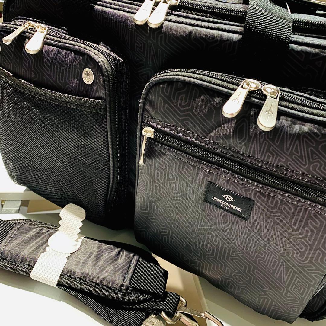【新品】トランスコンチネンツ　ボストンバッグ　軽量大容量　黒　ゴルフ　GOLF