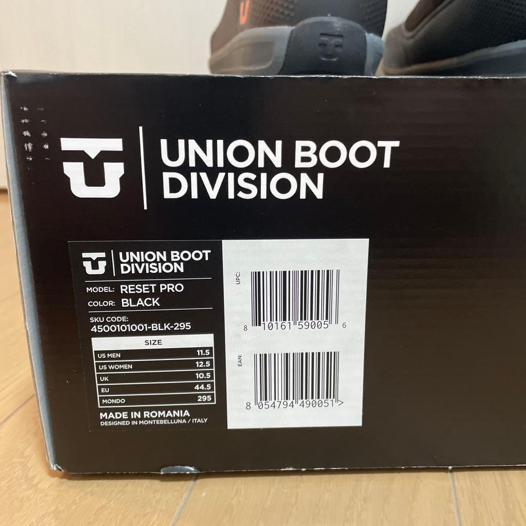 UNION リセットプロ　 ブラック スノーボードブーツ2026