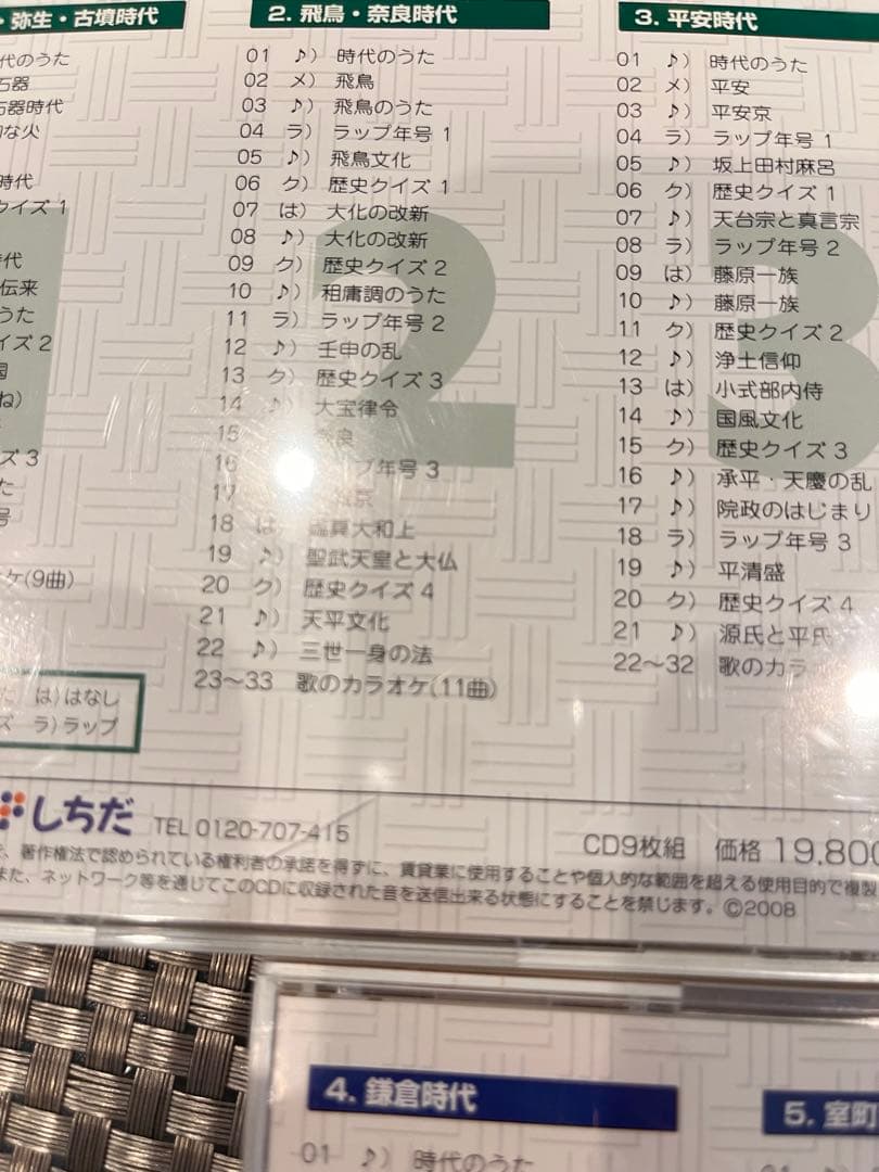 七田式教材　れきし探訪 日本史編 CD