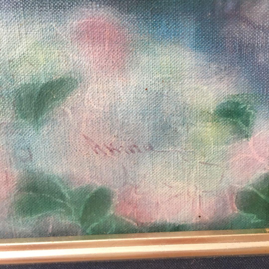 猫 油彩  安田あきな画  F3号