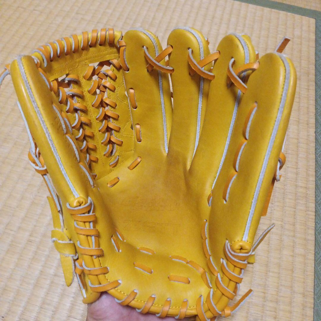 ゼット硬式グローブ イエロー