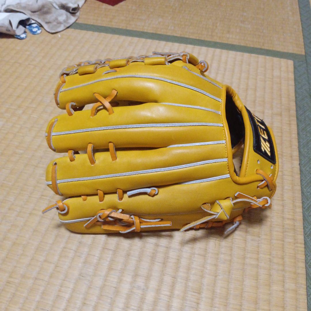 ゼット硬式グローブ イエロー