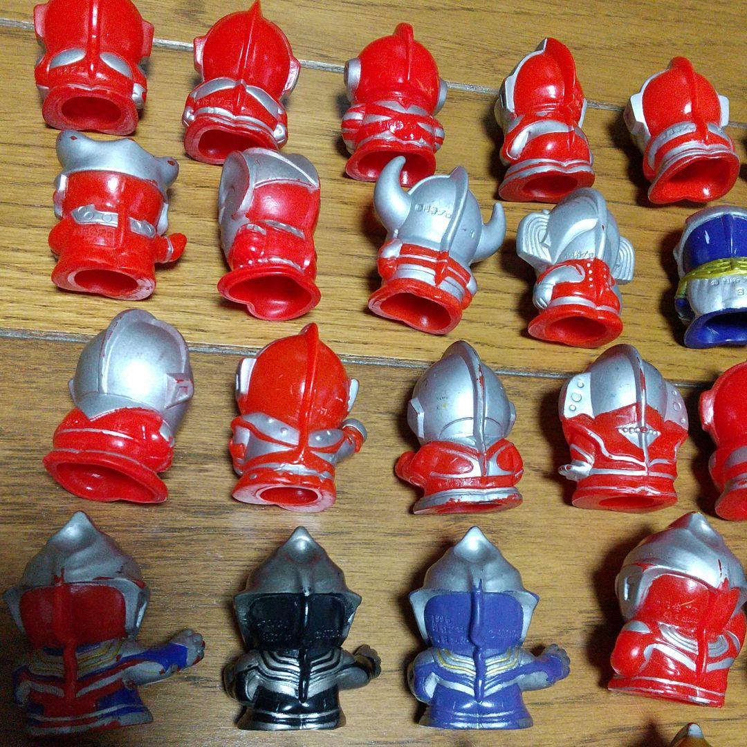 指人形　ウルトラマン　53種　＋　ベリアル　ニセウルトラマン３個セット　ダブリ無