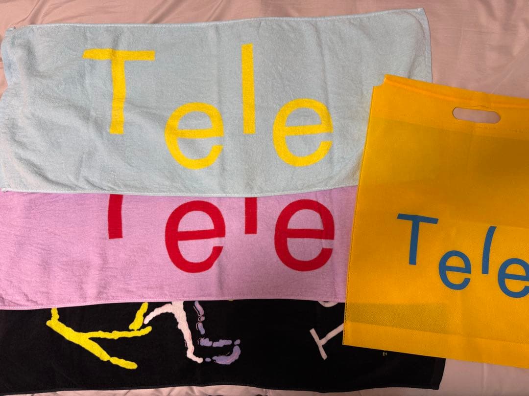 ［緊急値下げ］Tele タオル3枚セット&ショッパー袋