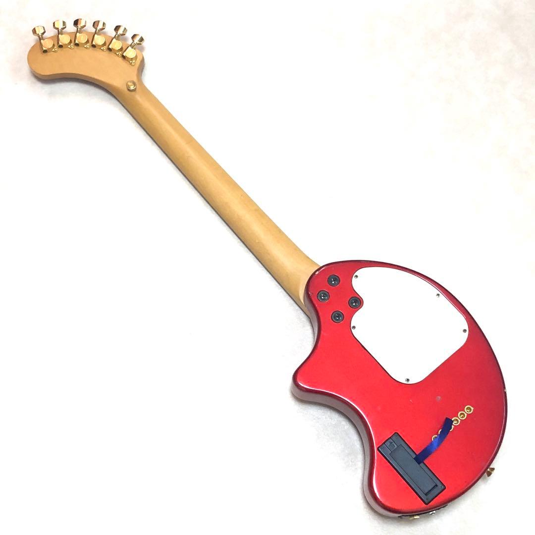 【美品】ZO-3C メタリックレッド アンプ内蔵ミニギター ヘッドフォン端子付き