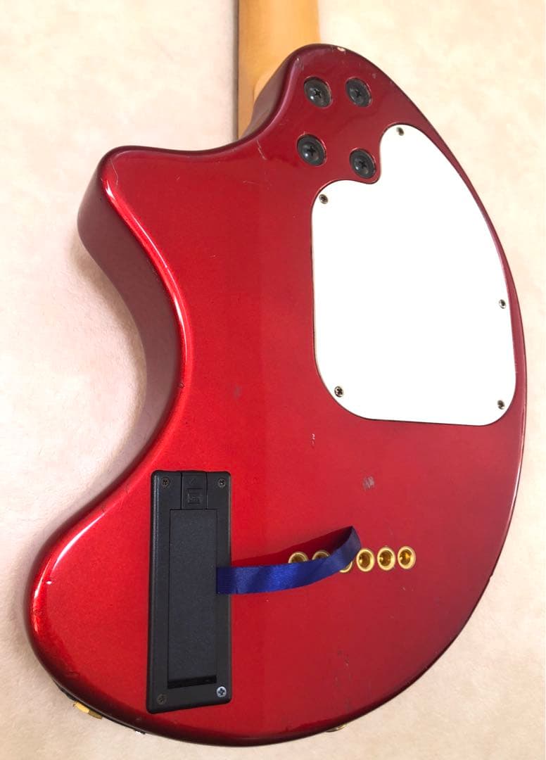 【美品】ZO-3C メタリックレッド アンプ内蔵ミニギター ヘッドフォン端子付き