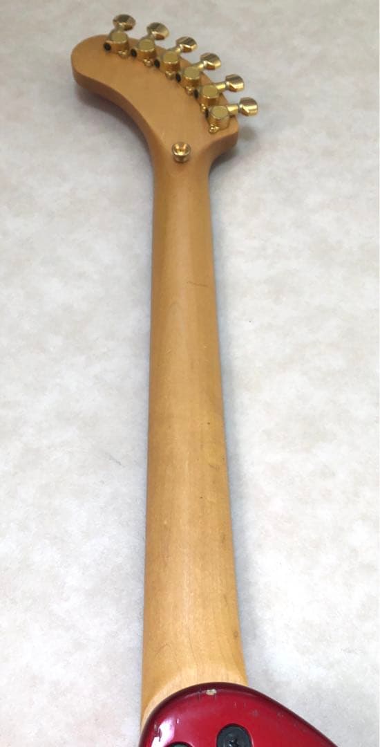 【美品】ZO-3C メタリックレッド アンプ内蔵ミニギター ヘッドフォン端子付き