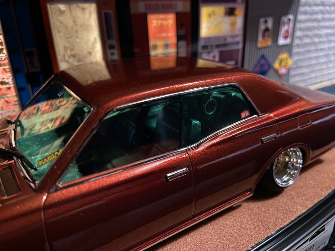 1/24 330 セドリック カスタム　ジオラマ　クリアケース付　旧車