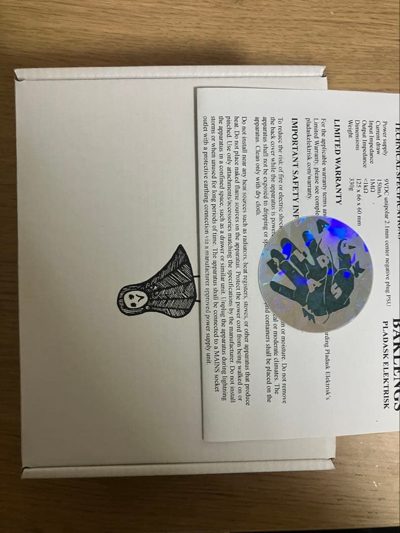 ギター Pladask Elektrisk Baklengs