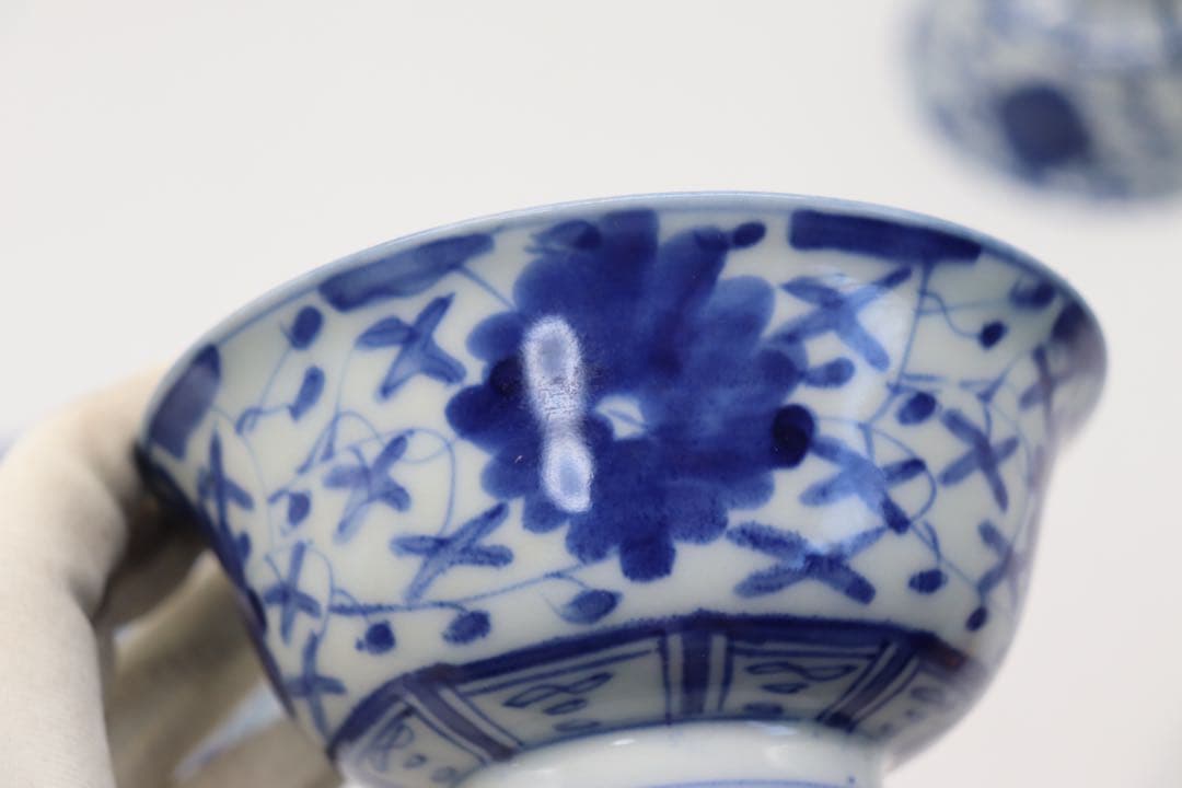 中国　清時代　染付お碗6点　送料込み0211