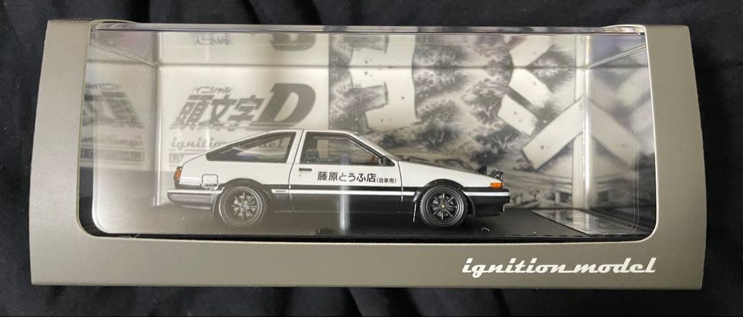 イグニションモデル　1/43 AE86 プロジェクトD仕様　藤原拓海フィギュア付