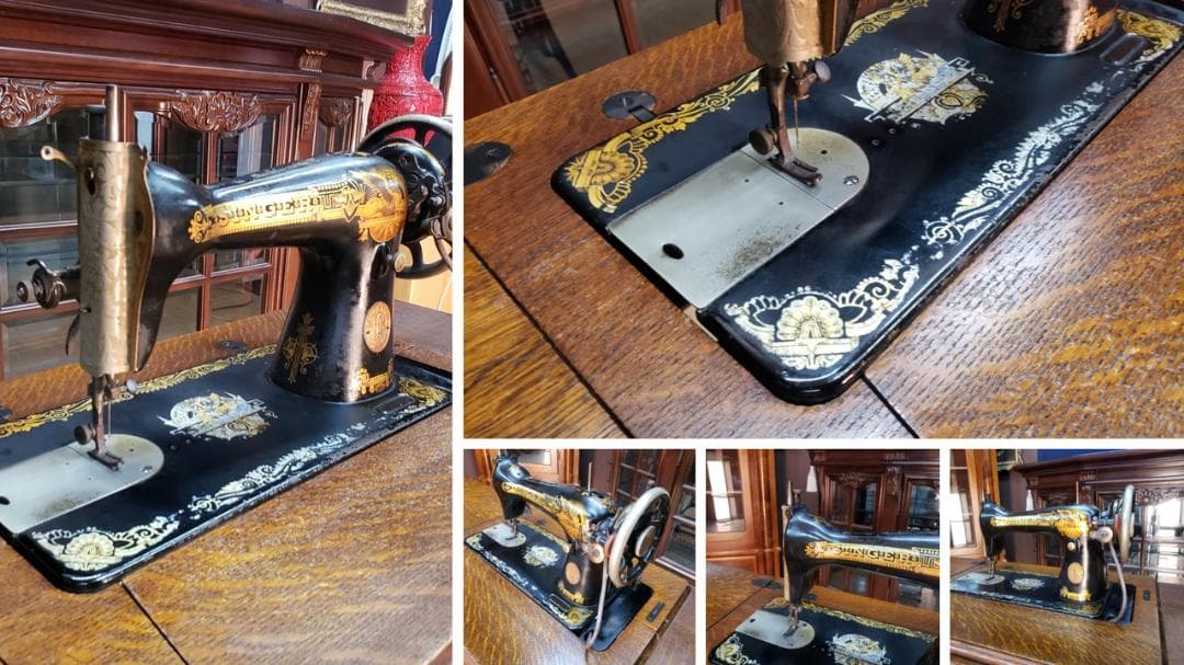 K15　アンティーク　シンガー SINGER　足踏みミシン