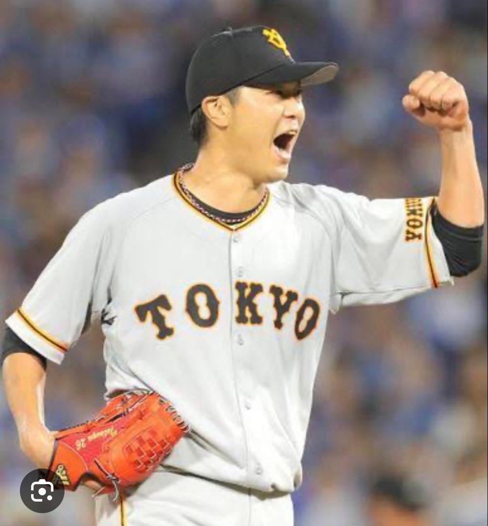 内海哲也　巨人時代最後の使用グローブ　西武時代のサイン付