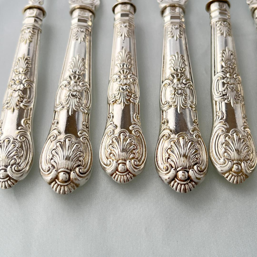 【John Gough】 キングスパターンのナイフ/フォーク 豪奢！！