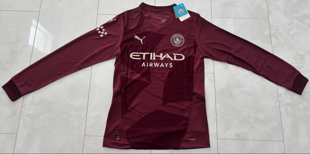 サッカー　マンチェスターシティ　ユニフォーム　長袖