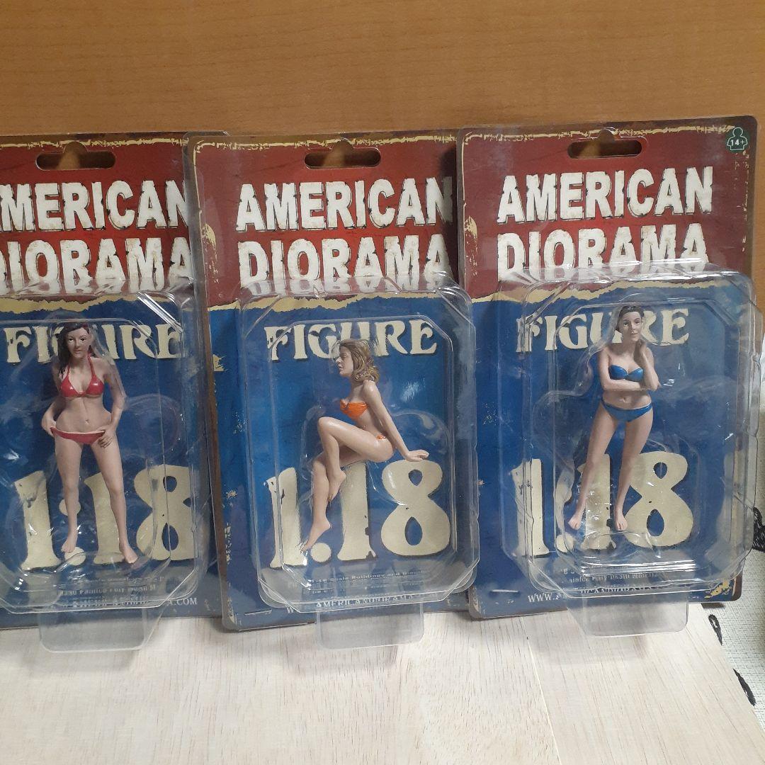 アメリカンジオラマフィギュア　1/18ビキニガール