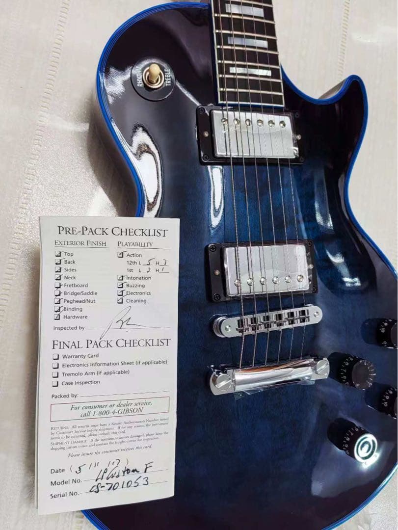 ギター Gibson Les Paul Customshop Blue Widow