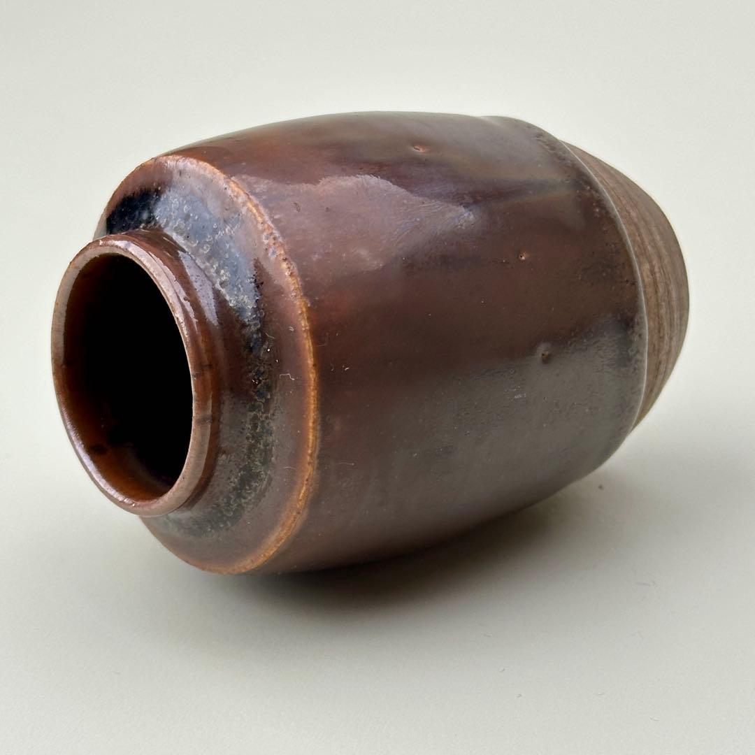 江戸後期頃 茶入れ 茶道具 時代物 仕覆付き 骨董品　アンティーク