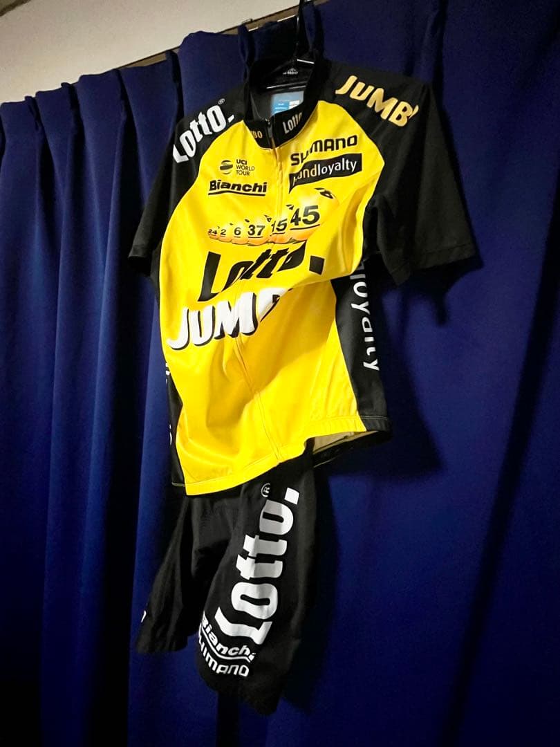 シマノ⭐️Lotto Jumbo／ロット・ユンボ ⭐️ジャージ上下セット⭐️ビアンキ