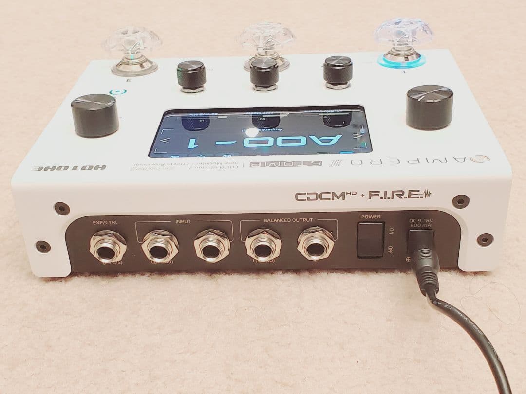 美品★HOTONE AMPERO II STOMP 変換プラグ付き