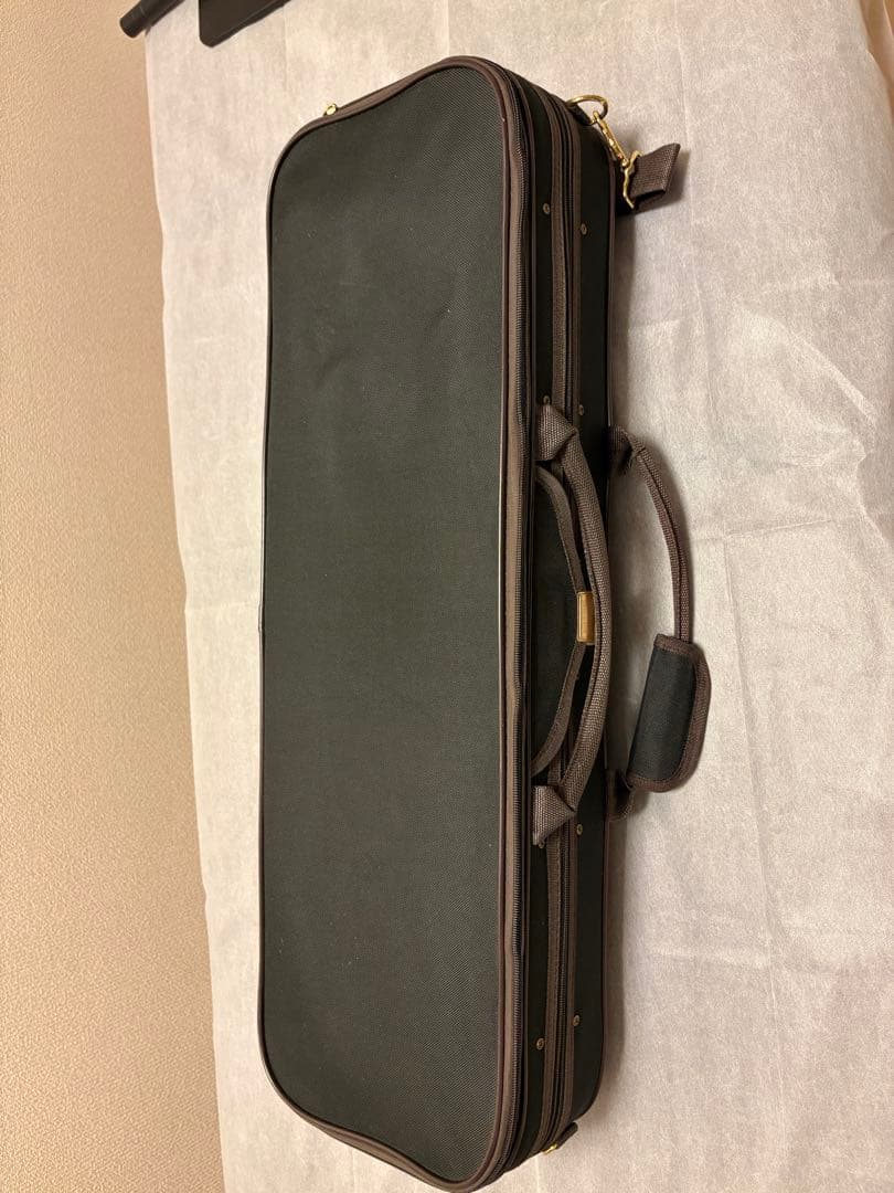 バイオリン 1/2サイズ 初心者セット 弓2本・肩当て・チューナー・予備弦・教本