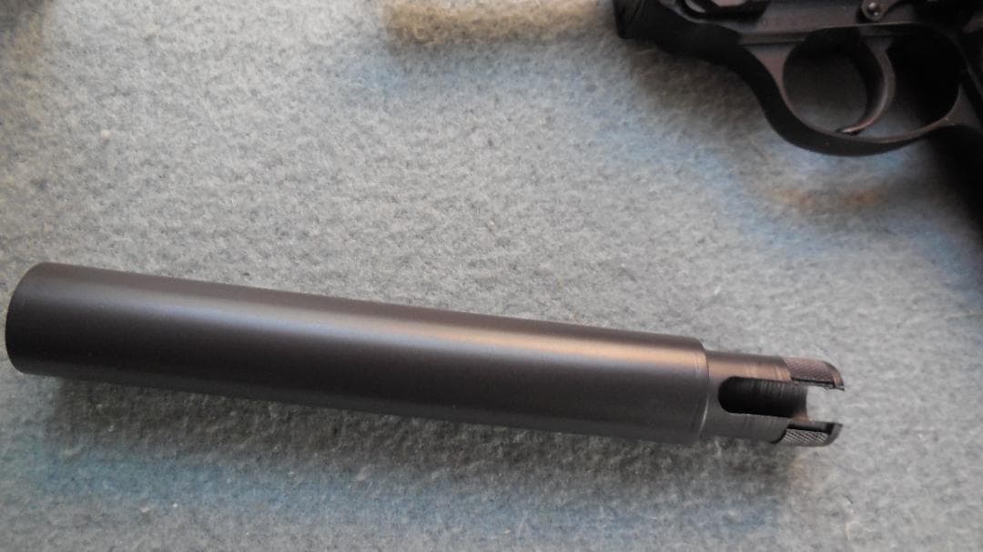 マルゼン　ワルサーP38　ac41ガスガン専用　サイレンサー　差し込みワンロック