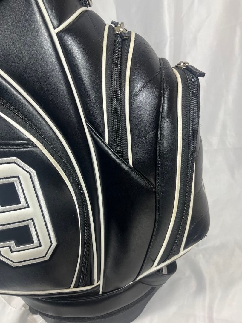 PEARLY GATES キャディバッグ ブラック/ホワイト