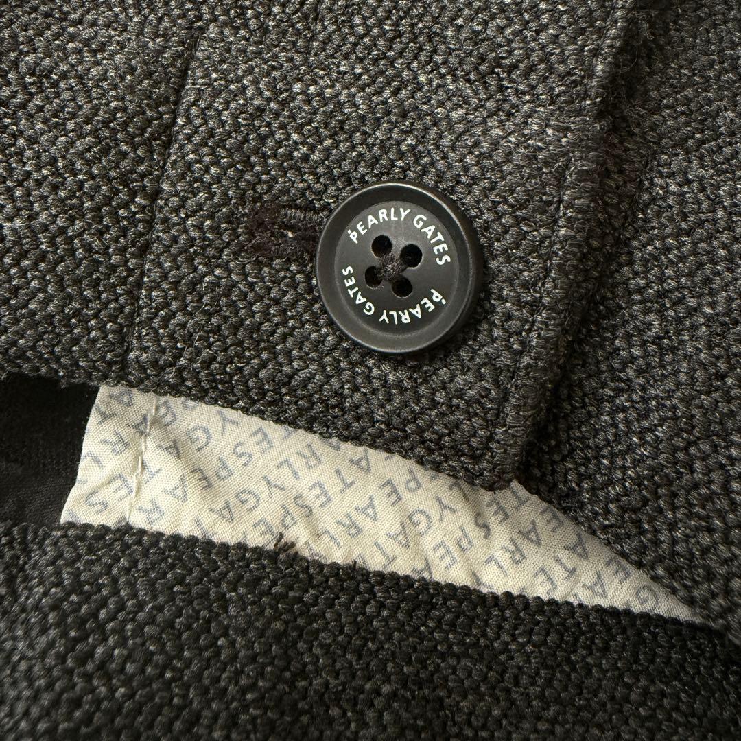 パーリーゲイツ　パンツ　M〜L相当　チャコールグレー　秋冬　グレー　コットン　4