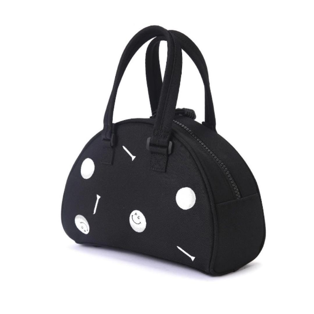 パーリーゲイツ　GOLF ドット刺繍　カートバッグ　ブラック