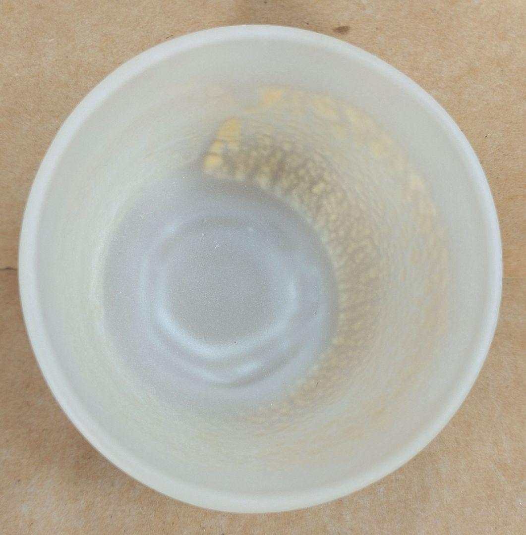 【本物保証】藤田喬平 手吹ぐい呑 共箱 栞 無傷 文化勲章受章(2002年)