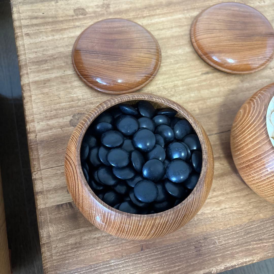 【良品】囲碁 碁盤 碁石 セット