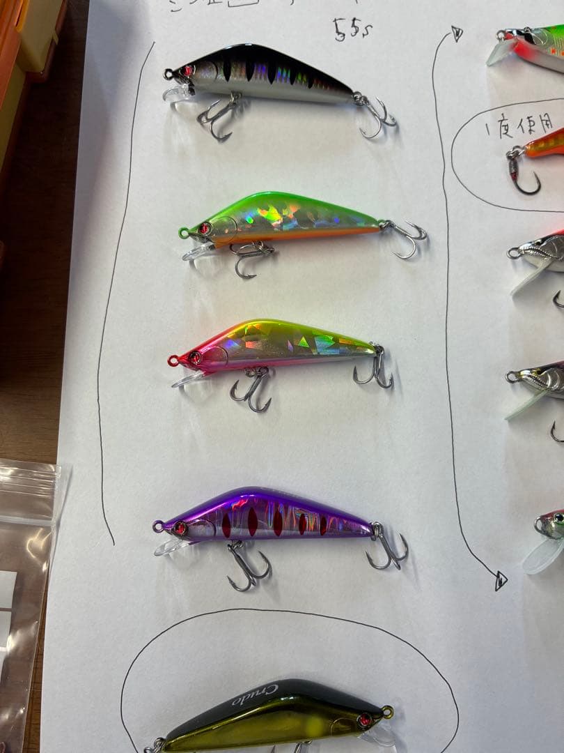 み*や様 渓流ルアー　美品　バルサミノー　クルード　ベイトフィネス　渓流釣り　新