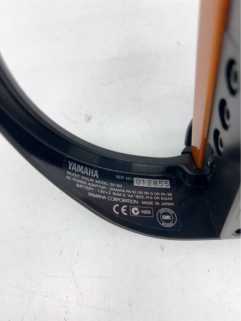 11ABM041 YAMAHA サイレントバイオリン SV-100 弓・ケース付