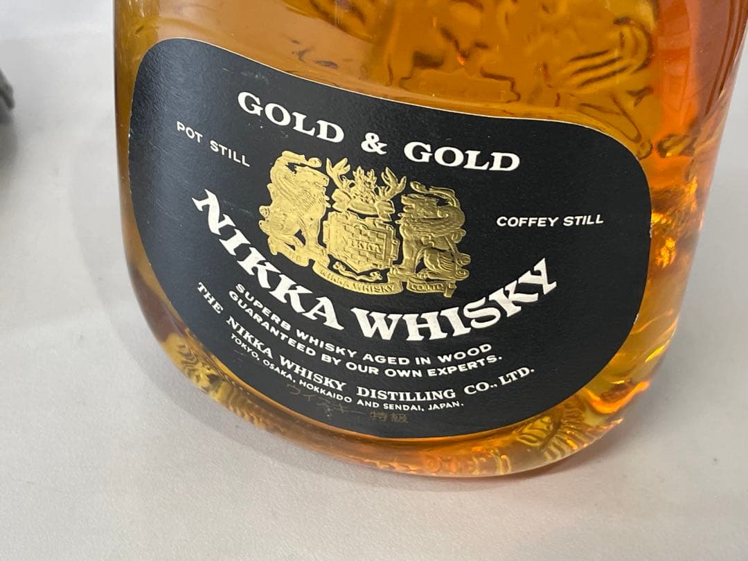 未開栓　ニッカウイスキー特級　騎士ボトル　西洋カブトG＆Ｇ