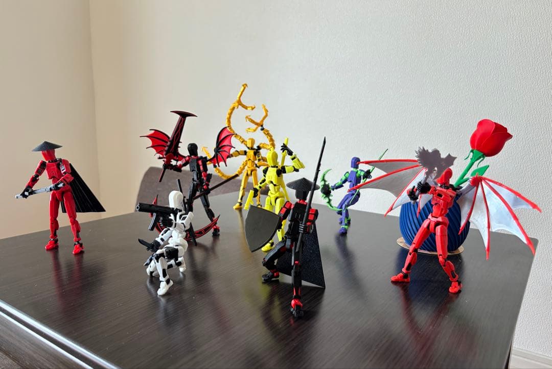 3Dプリンター製　アクションフィギュア まとめ売り 8体セット