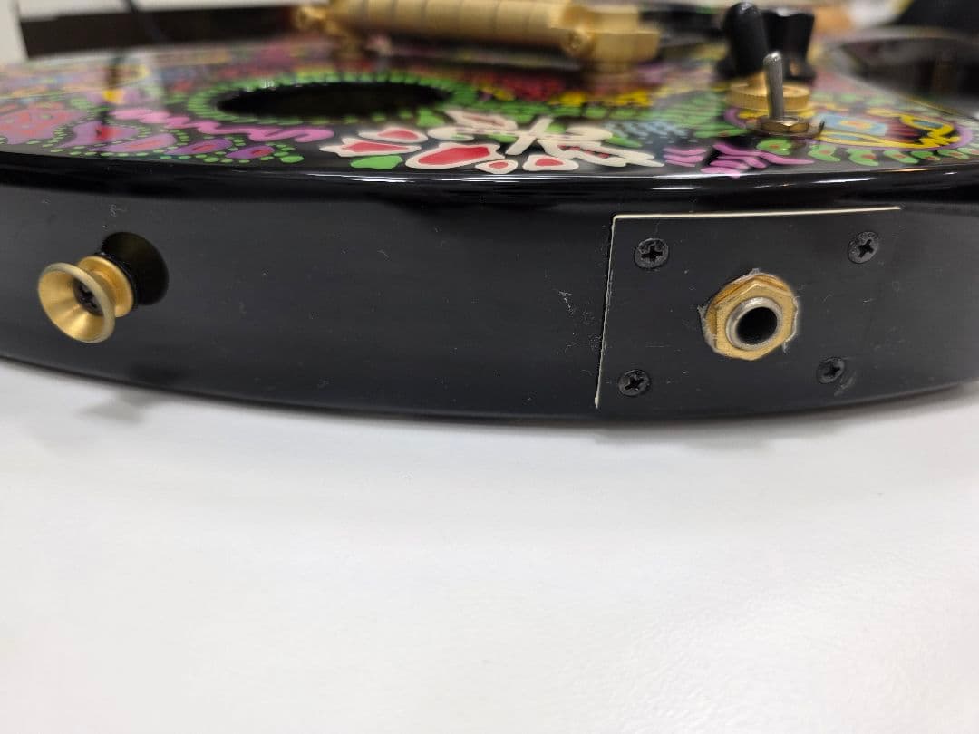 X JAPAN hide FERNANDES ミニギター アンプ内蔵　サイケ