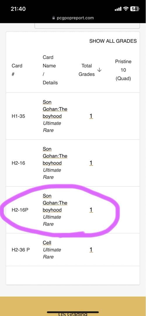 スーパードラゴンボールヒーローズ H2-16 P 孫悟飯:少年期 PCG10