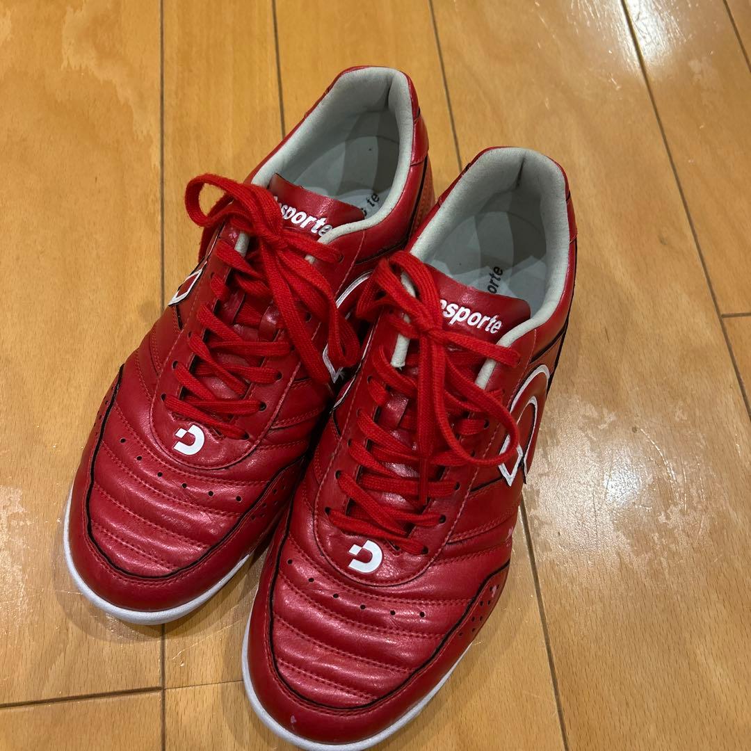 デスポルチ フットサルシューズ サッカー 赤 26.5cm カンピナスSP2