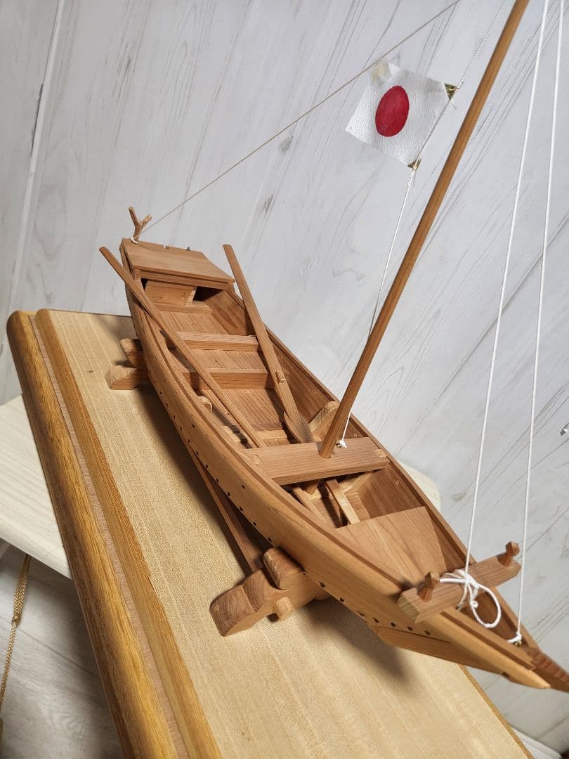 大工 手作り 木製模型船 ケース付き 世界に一つ　プロによる安心梱包発送‼️