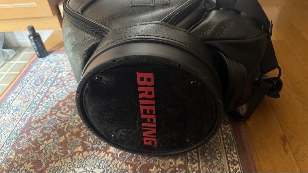 BRIEFING ブラックレザーキャディバッグ 定価25万