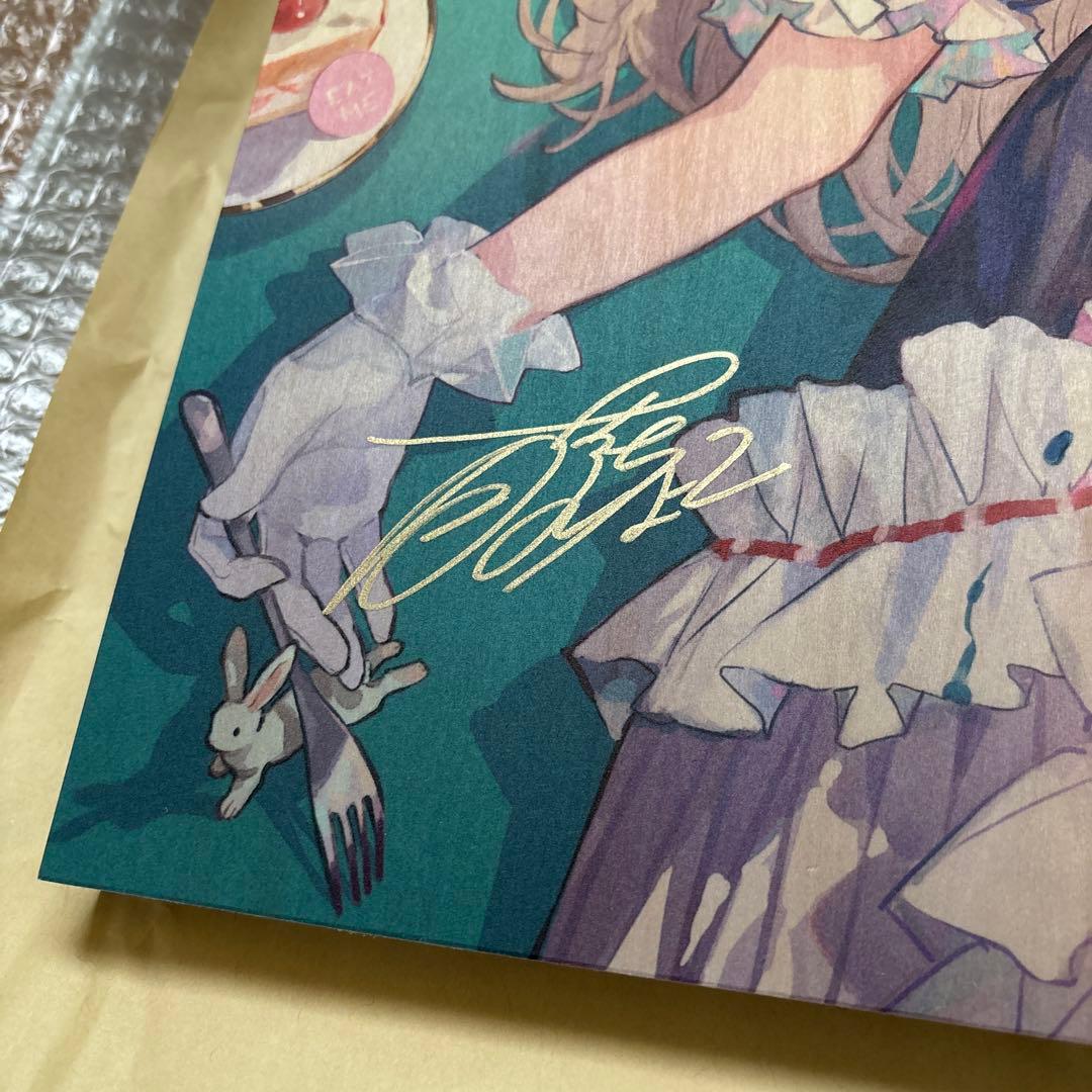 メ*ル様 藤ちょこ「木製パネル特殊加工アート（直筆サイン入り）」CreatorF