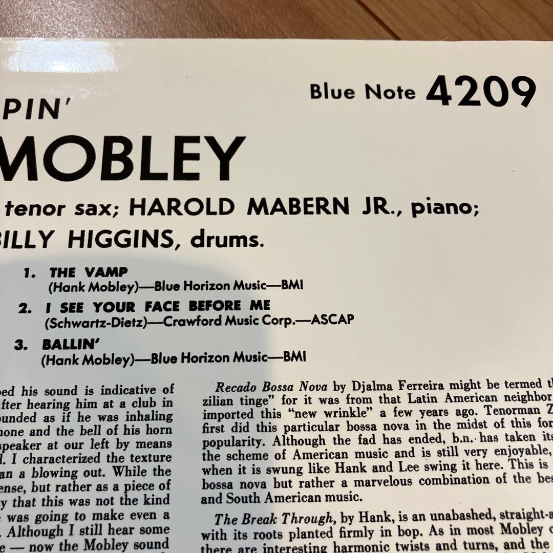 HANK MOBLEY dippin' BLUE NOTE ブルーノート