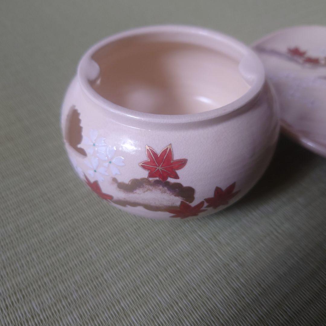仁清雲錦画 茶巾台 f平安祥山作　茶道/茶道具