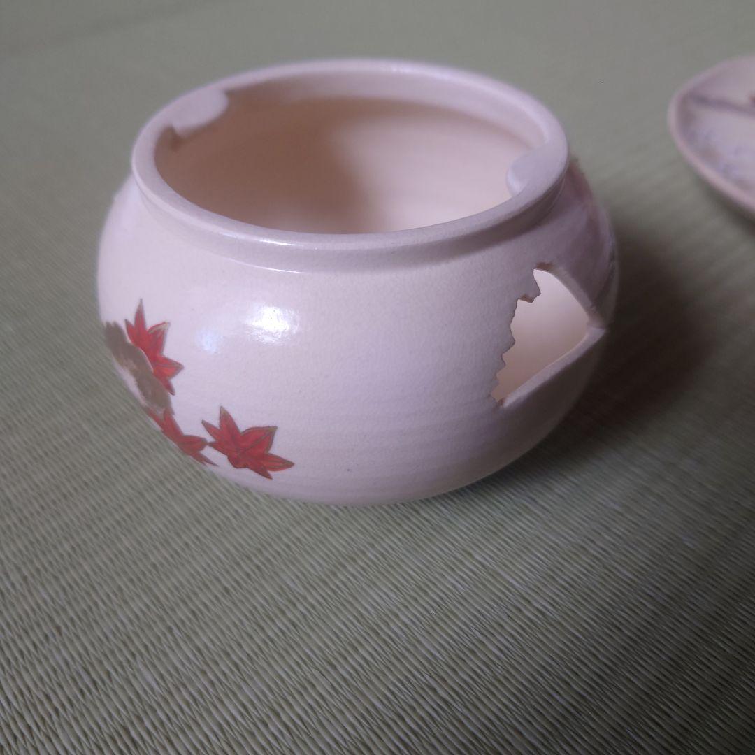 仁清雲錦画 茶巾台 f平安祥山作　茶道/茶道具