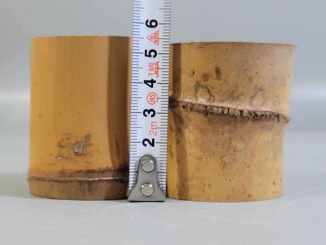 茶道具 竹 蓋置 一対 共箱 煤竹 茶杓 まとめて DT286