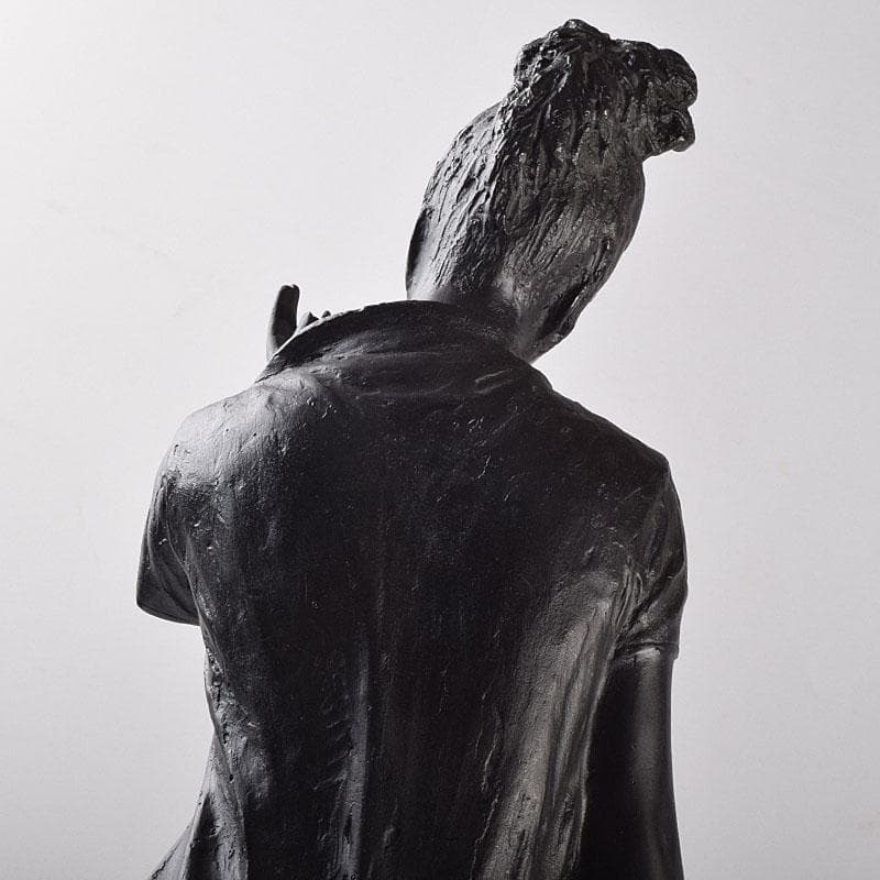 土田副正作　ブロンズ 　雲のように風のように　重さ約7.3㎏　D　R9479H