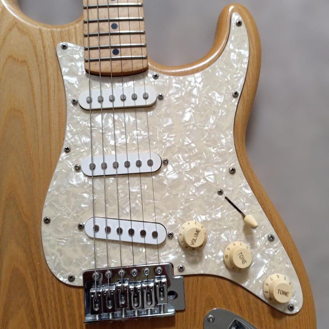 SX エレキギター ストラトタイプ ナチュラルボディー