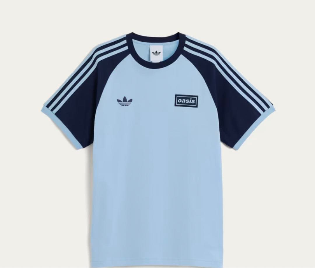 oasis× adidasツアースリーストライプス　半袖　Tシャツ　　　Lサイズ